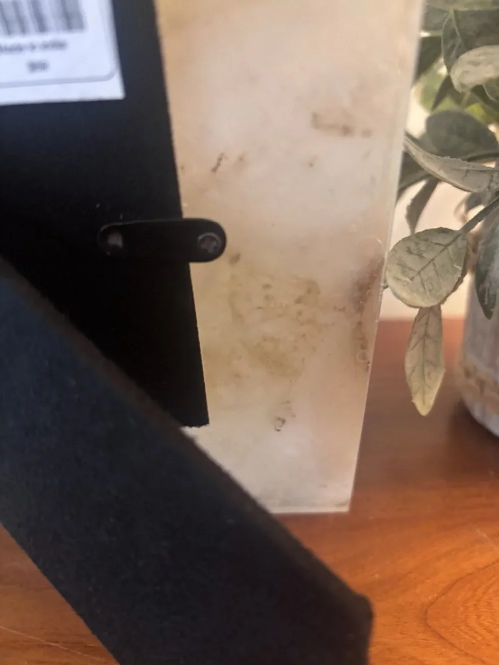 NWT Arhaus White Agate Picture Photo Frame 4x4 Photo Kickstand Heavy